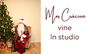 MOȘ CRĂCIUN vine în studioul Maria Mureșan - Fotograf!